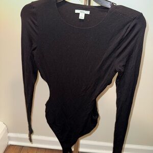 bar III Black Fitted Bodysuit